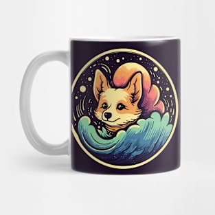 Starry Waves of Cuteness: Cute Dog Mug